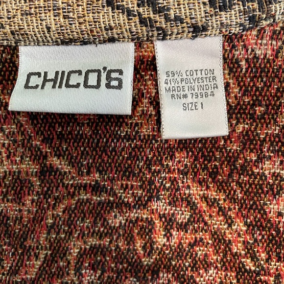 Chico’s Long Tapestry Jacket - Picture 10 of 10
